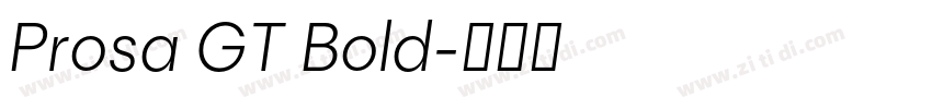 Prosa GT Bold字体转换